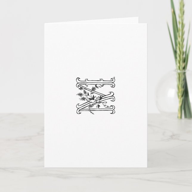 Cartão De Notas M floral Notecard (Frente)