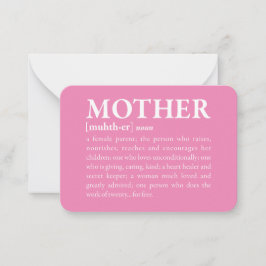 Cartão De Notas Mãe