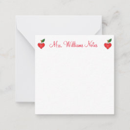 Cartão De Notas magia personalizada dos corações bonitos