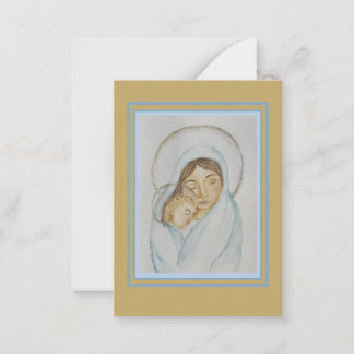 Cartão De Notas Magnificat Holy Card – Mary’s Mantle Collection