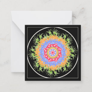 Cartão De Notas Mah Jongg Flores - Pequena Placa