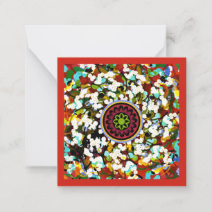 Cartão De Notas Mah Jongg Mistletoe Small Card