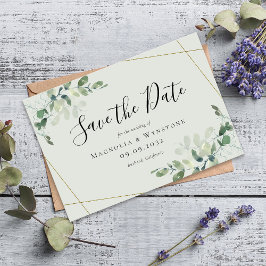 Cartão De Notas MAIOR TAMANHO ORÇAMENTAL Casamento Eucalyptus Salv