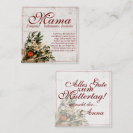 Cartão De Notas Mamãe - einfach undersetzlich - Buquê