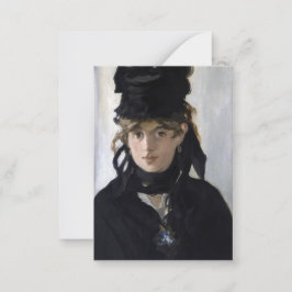 Cartão De Notas Manet - Berthe Morisot com um buquê de violetas
