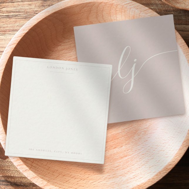 Cartão De Notas Manuscrito Simples - Folheto Personalizado de Pape (Criador carregado)