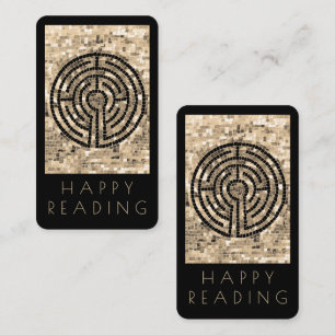 Cartão De Notas Marcador LABYRINTH V - Placa 3.5x2 + Texto / Preto