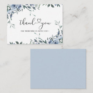 Cartão De Notas Marinho Azul Aquarela Flores e folhas exposição de