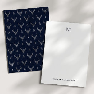 Cartão De Notas Material de carta para veados de madeira russa Mon