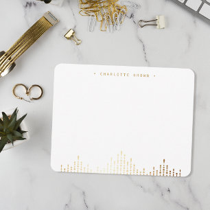 Cartão De Notas Material de papelaria personalizado com deco de ou
