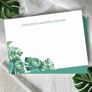Cartão De Notas Material Personalizado de Gerência de Aquarela