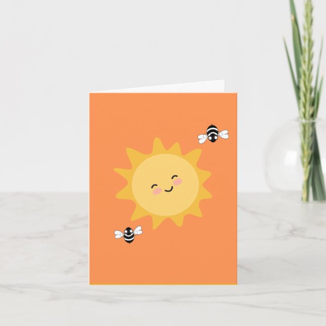 Cartão De Notas May You Bee Happy Card (Frente)
