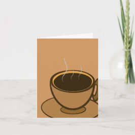 Cartão De Notas Meio século Moderno Café Marrom