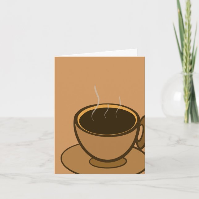 Cartão De Notas Meio século Moderno Café Marrom (Frente)