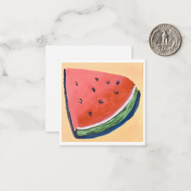 Cartão De Notas Melancia (Frente/Verso In Situ)