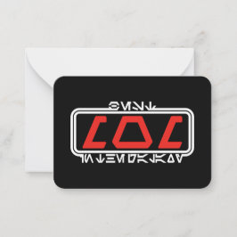 Cartão De Notas Melhor mãe na Galáxia (Aurebesh)