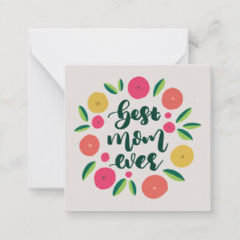 Cartão De Notas Melhor Mãe Nunca