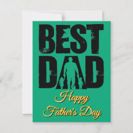 Cartão De Notas Melhor Pai para o Dia Feliz do Papai