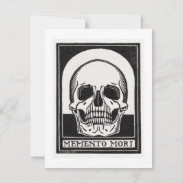 Cartão De Notas Memento Mori Skull