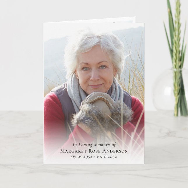 Cartão De Notas Memória Obituária Memória Memorial N (Frente)