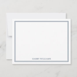 Cartão De Notas Mens minimalistas de artigos personalizados clássi