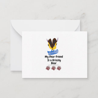 Cartão De Notas Meu caro amigo