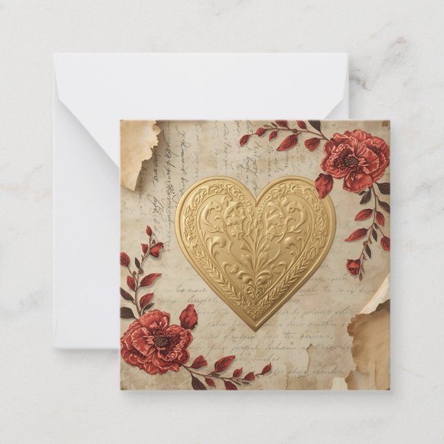 Cartão De Notas Meu Coração  (Frente)