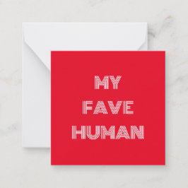 Cartão De Notas Meu Humano Retro Favorito