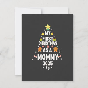 Cartão De Notas Meu Primeiro Natal como Mamãe 2025 Natal
