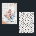 Cartão De Notas Mini Dusty Winter Watercolor Foto Feliz Natal<br><div class="desc">Procurando um cartão de férias bonito e único para enviar aos seus amigos e familiares este ano? Não olhe mais que nossa Mini Dusty Winter Watercolor Foto de Feliz Cartão de Nota de Natal! Esta simples e elegante placa 3.5x2.5 apresenta a sua foto em tons claros e suavizada de cheio...</div>