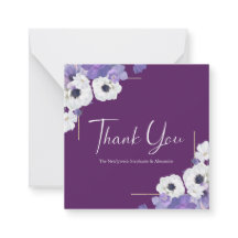 Mini Royal Purple Floral Obrigado