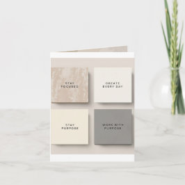 Cartão De Notas Minimalist Inspirational Notes | Modern Of