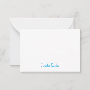Cartão De Notas Minimalista Simples Profissional Casual Caligrafia