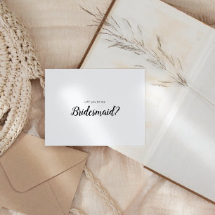 Cartão De Notas Minimalista Simples Você Será Minha Porta-Voz