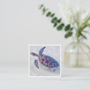 Cartão De Notas MiniNotas de Tartaruga do Mar Personalizada