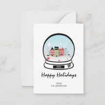 Miniplaca para Mininota de Feriado de Neve Inverno