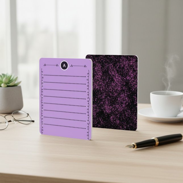 Cartão De Notas Modern, Elegant Abstract Stationery Flat Note Card (Criador carregado)