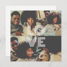 Cartão De Notas Modern Vintage Retro Love Typografia 4 Foto