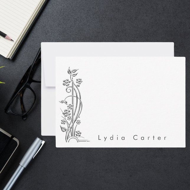 Cartão De Notas Moderno Minimalista (Criador carregado)