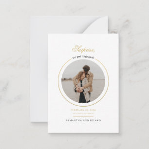 Cartão De Notas Moderno, temos Festa de noivado de Fotos Envolvida