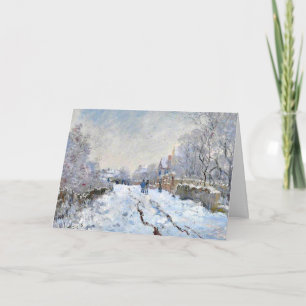 Cartão De Notas Monet - Cena de Neve em Argenteuil