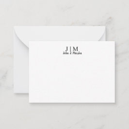 Cartão De Notas Monograma