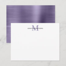 Monograma Clássico Puro de Meia-Noite Bruto