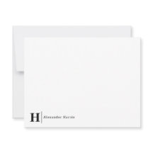 Monograma de Negócios de Tipografia Simples Modern