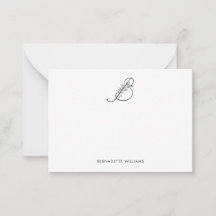 Monograma de Script Permitido Personalizado Elegan