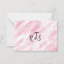 Cartão De Notas Monograma divertido