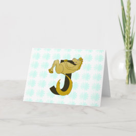 Cartão De Notas Monograma J Pony Flexível Personalizado