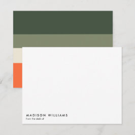 Cartão De Notas monograma,nome,