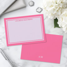 Monograma Personalizado Rosa e Roxo
