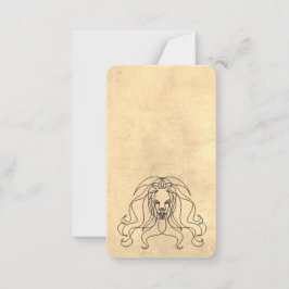 Cartão De Notas monster lion medieval